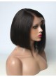 Pre order Bob straight Full lace wig pre plucked hair line baby hair natural color  bleached knots 100% human hair 8A + quality 